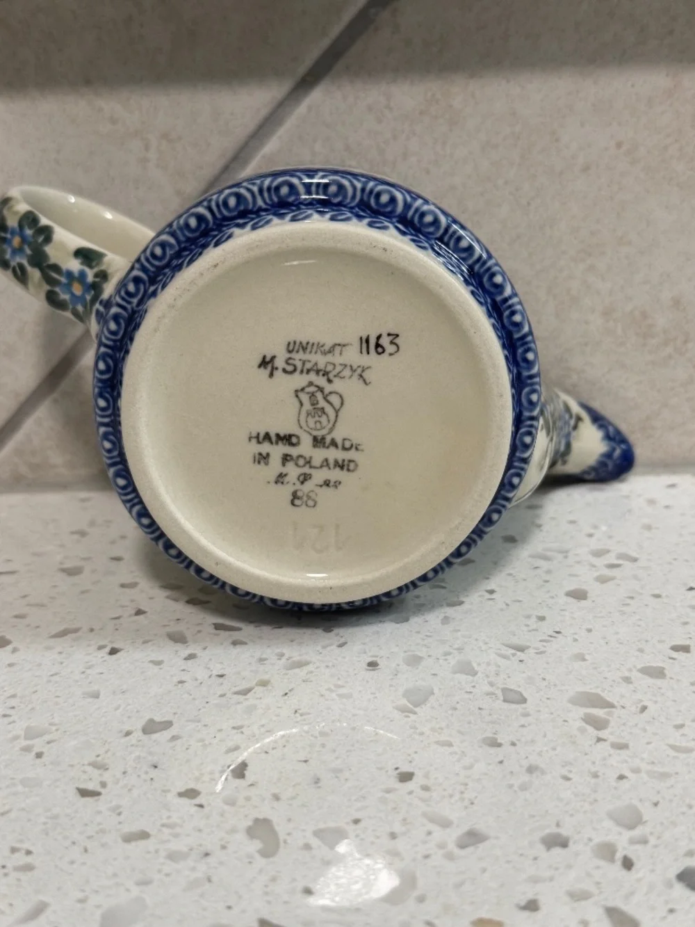 Polish Pottery Unikat Small Teapot